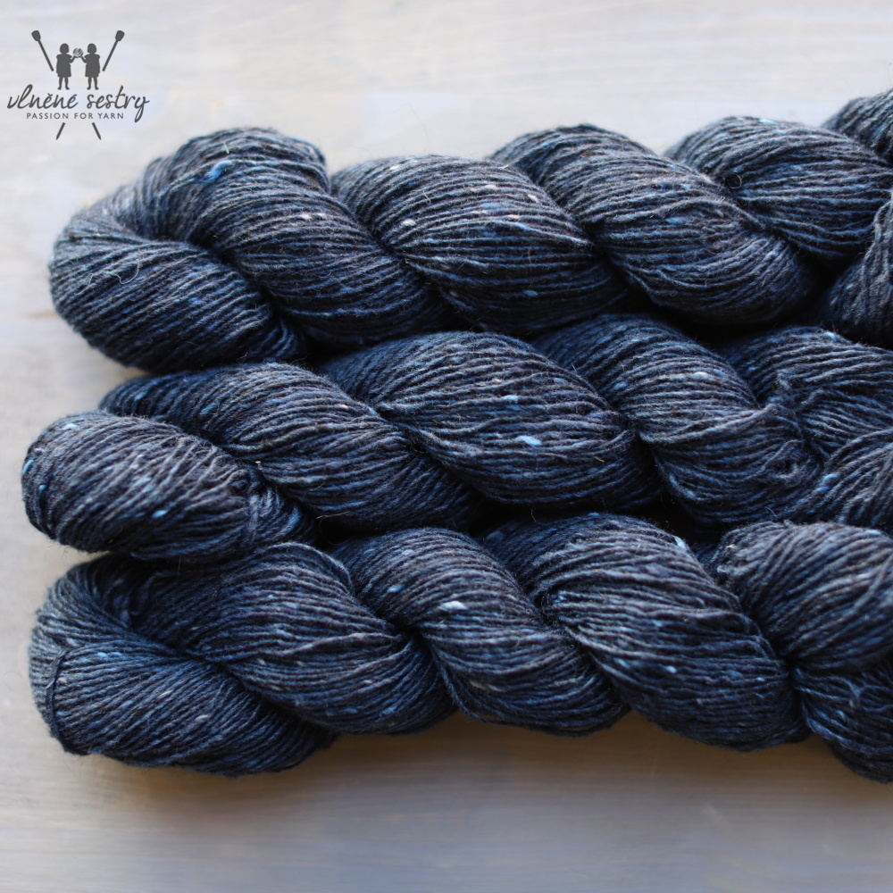 Isager Tweed - Navy P986 