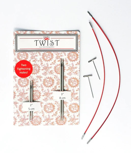 Výměnné kruhové jehlice Twist Short Combo - 2,5 mm