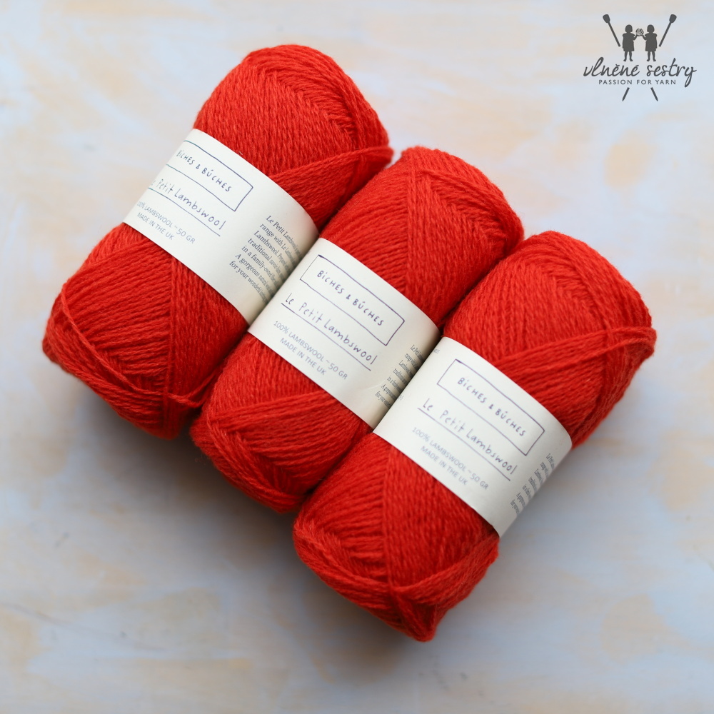 Le Petit Lambswool - Dark Orange Red