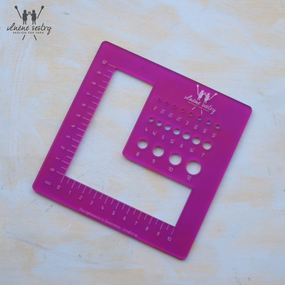 Měřidlo Vlněné sestry Fuchsia