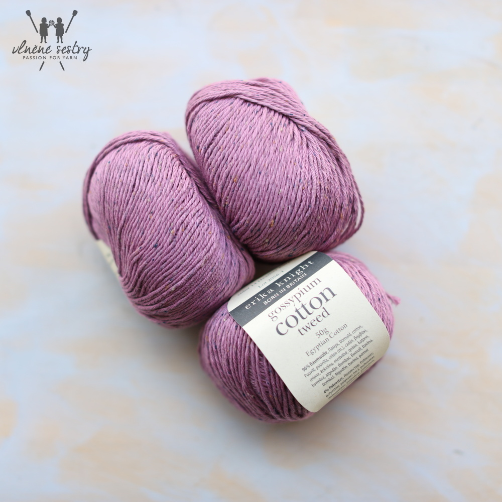 Gossypium Cotton Tweed - 14 - Heather Purple