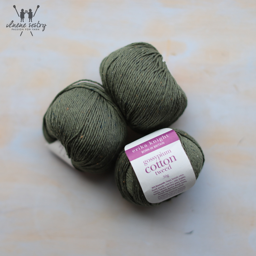 Gossypium Cotton Tweed - 06 - Khaki Green