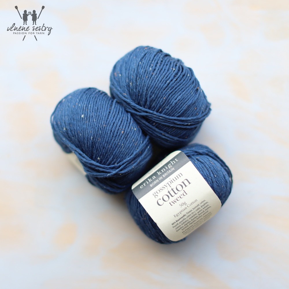 Gossypium Cotton Tweed - 23 Jeans Blue