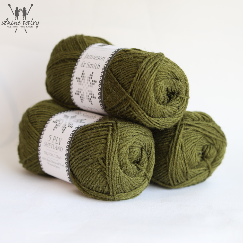 5 ply Shetland - Olive