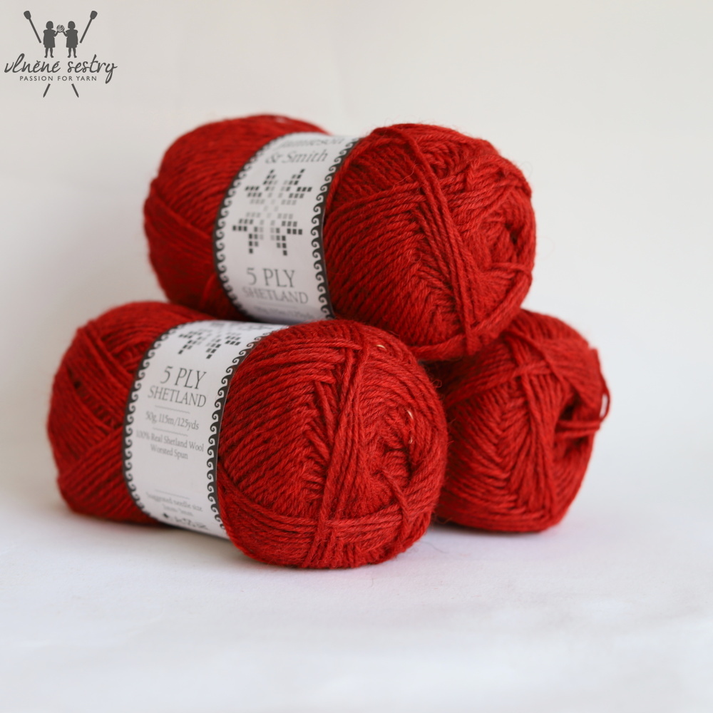 5 ply Shetland - Scarlett Twilight