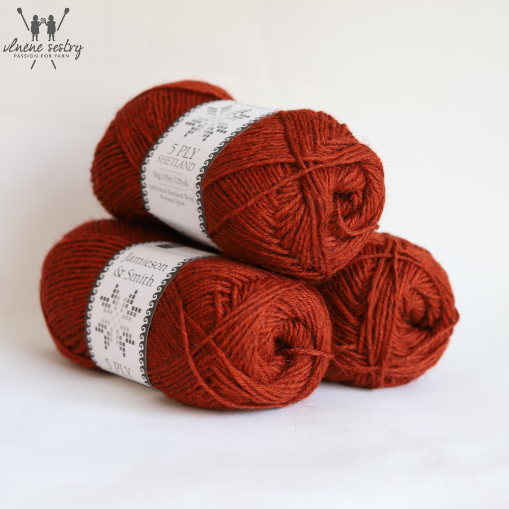 5 ply Shetland - Rust Twilight