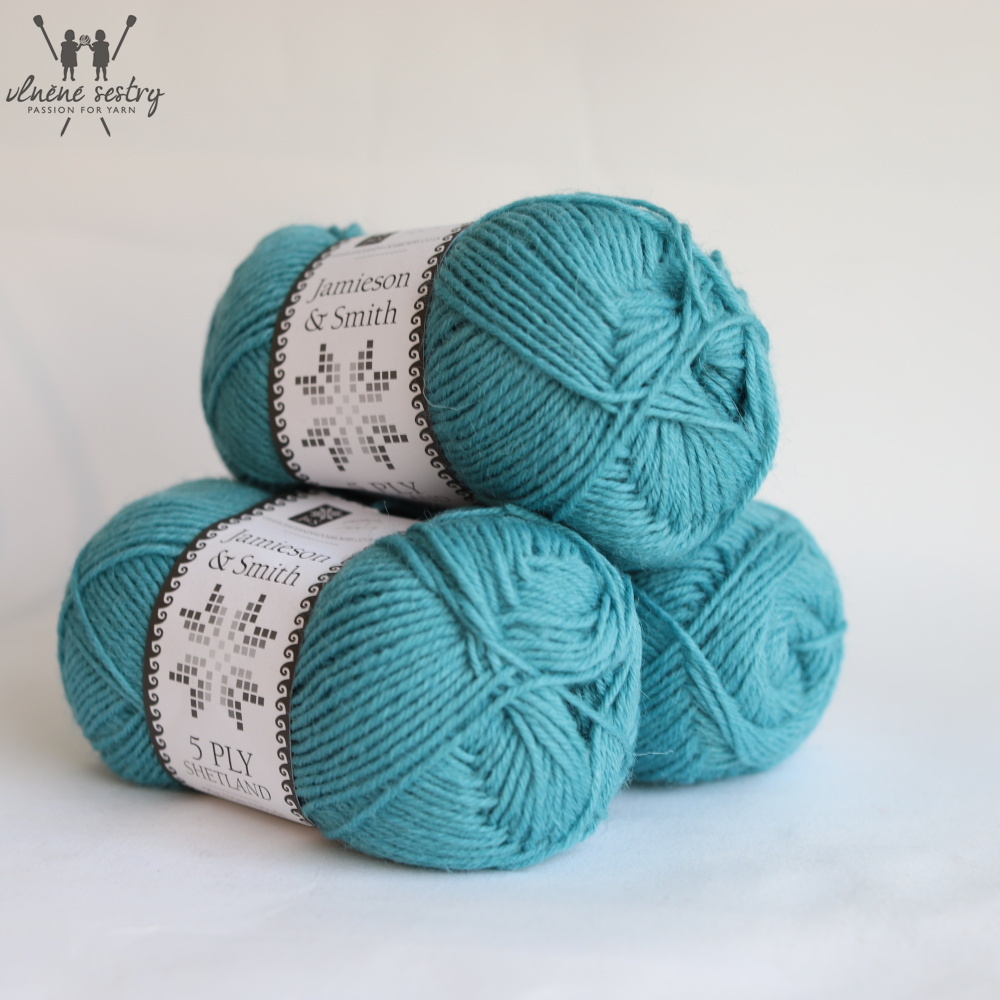 5 ply Shetland - Turqoise