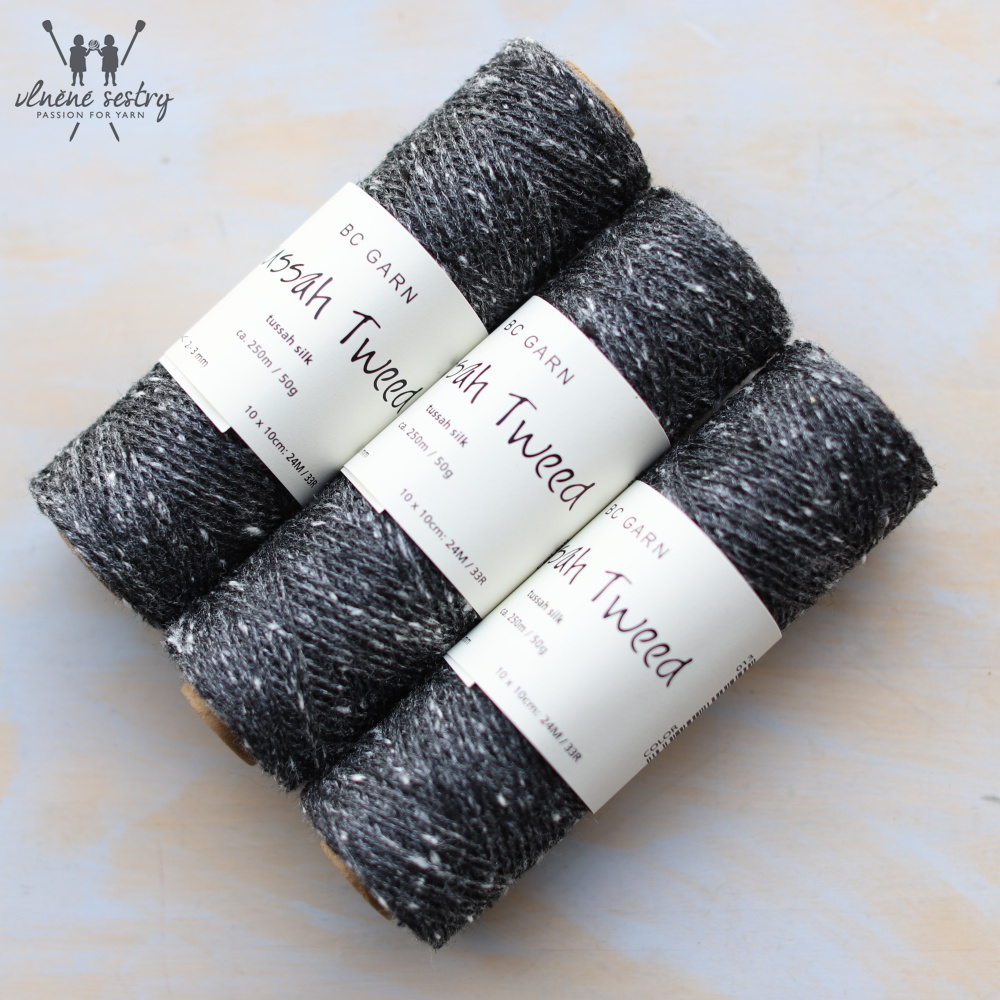 Tussah Tweed 13 Black Spotted Mix