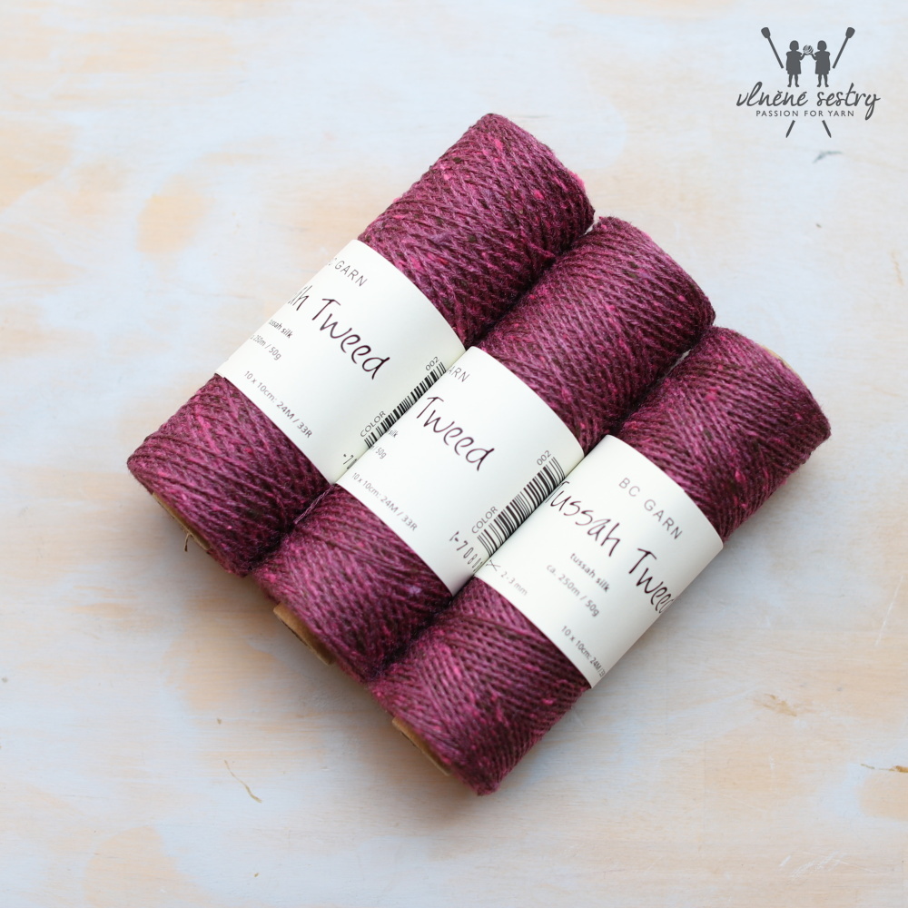 Tussah Tweed 02 Bordeaux