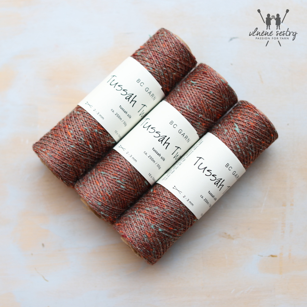 Tussah Tweed 09 Rost Aqua Mix