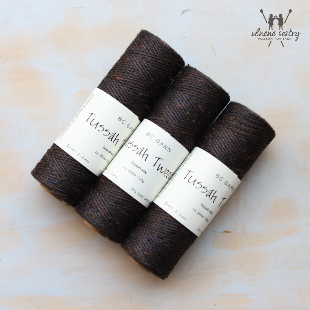 Tussah Tweed 08 Black Brown