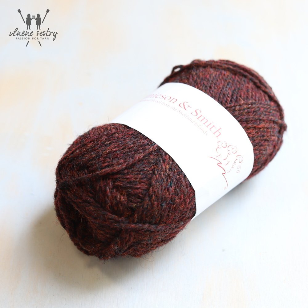 2 Ply Jumper Weight FC 13 Dark Red Mix