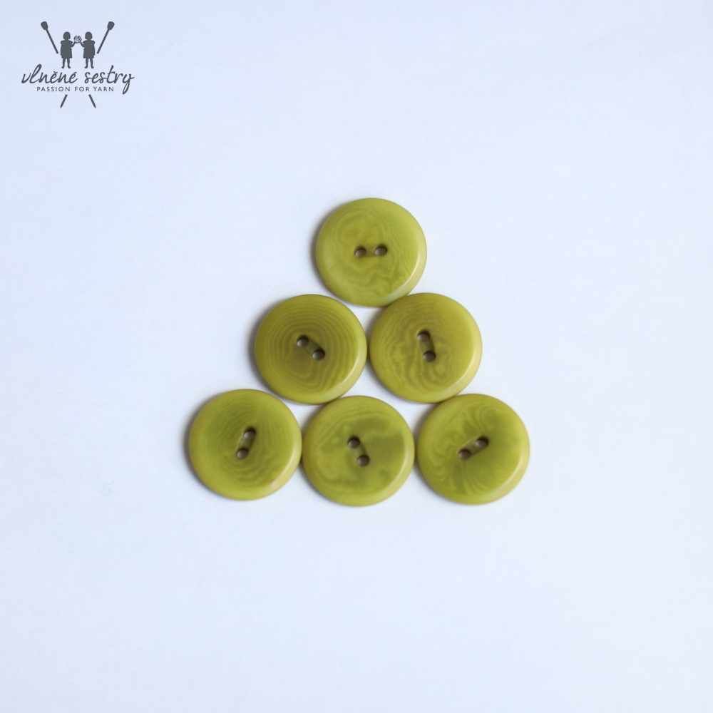 Barevný knoflík Jim Knopf 32" - Olive