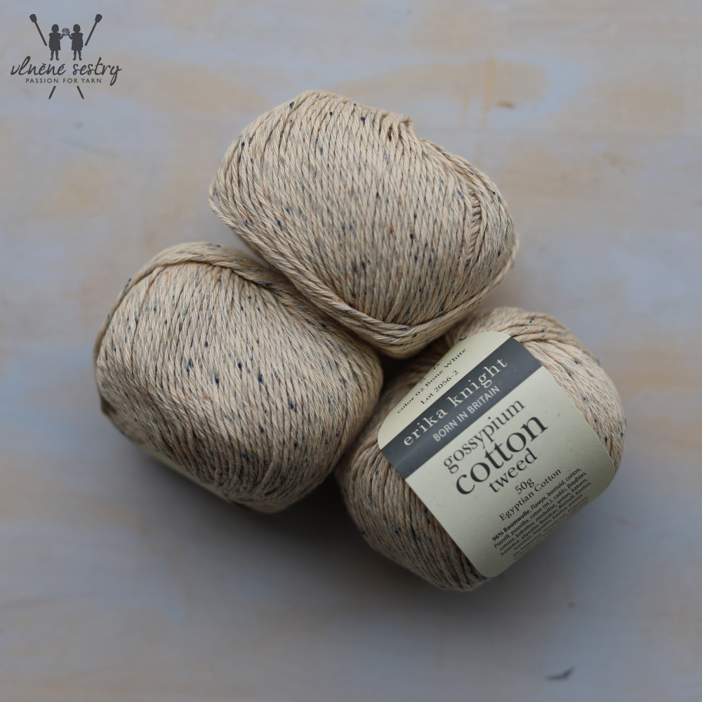 Gossypium Cotton Tweed - 02 Bone White