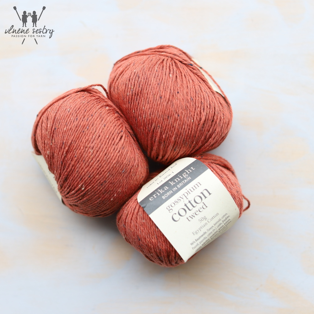 Gossypium Cotton Tweed - 07 Rusted Red