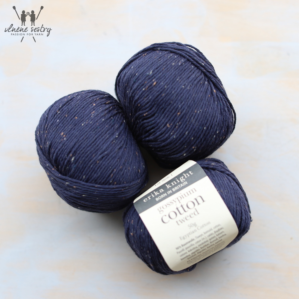 Gossypium Cotton Tweed - 16 Midnight Blue