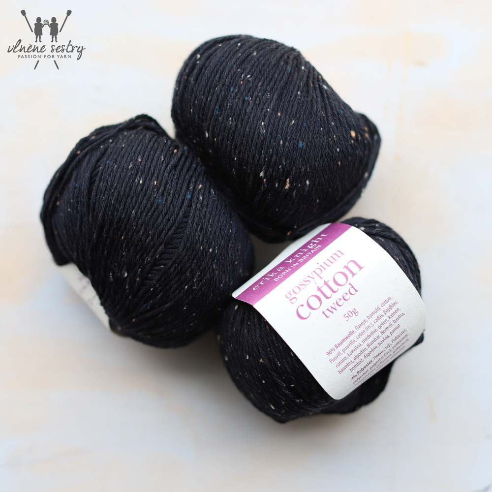 Gossypium Cotton Tweed - 19 Pitch Black