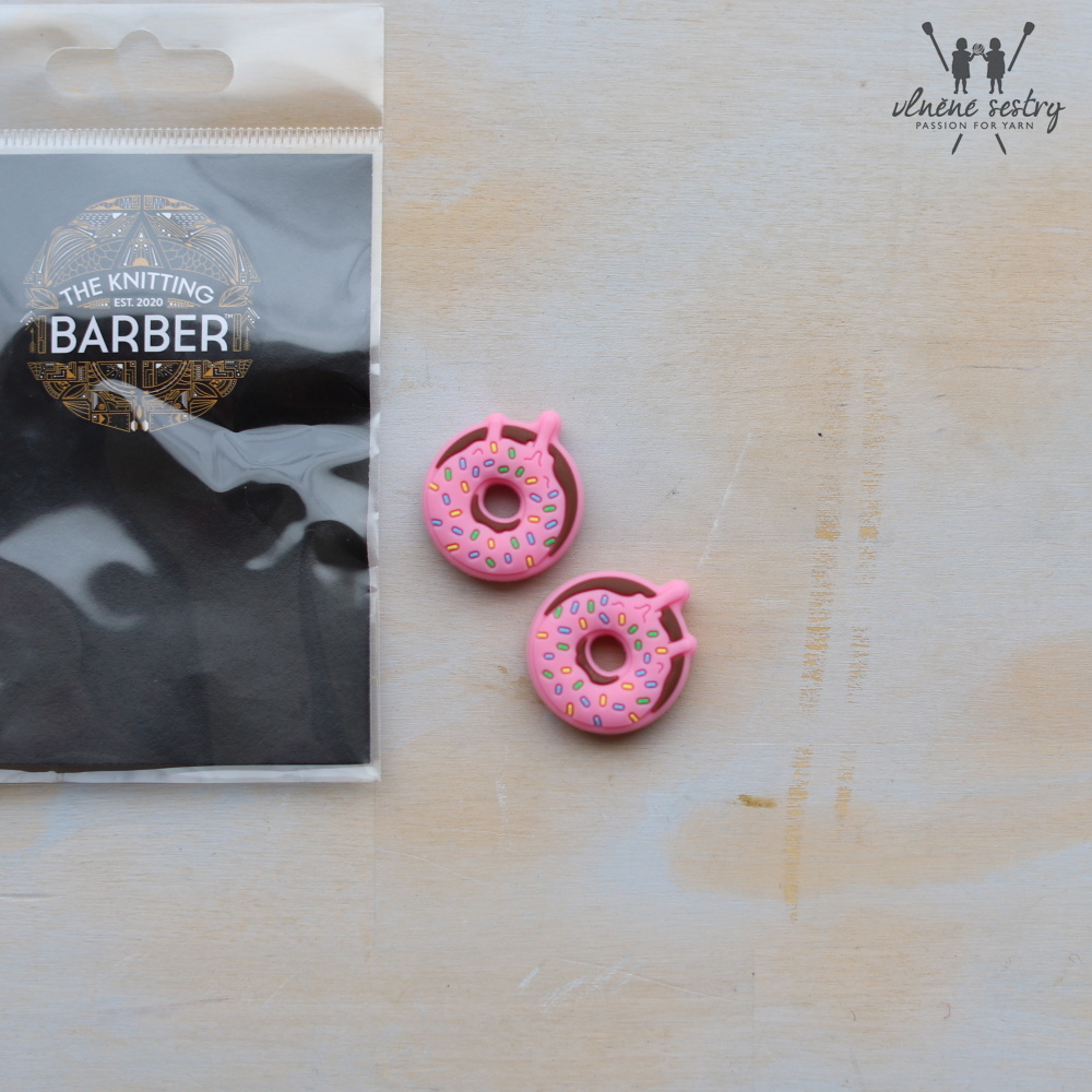 Koncovky "Donut s růžovou polevou"