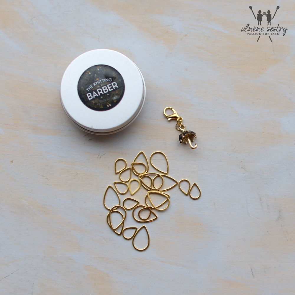 The Knitting Barber - značkovače Rain Drops