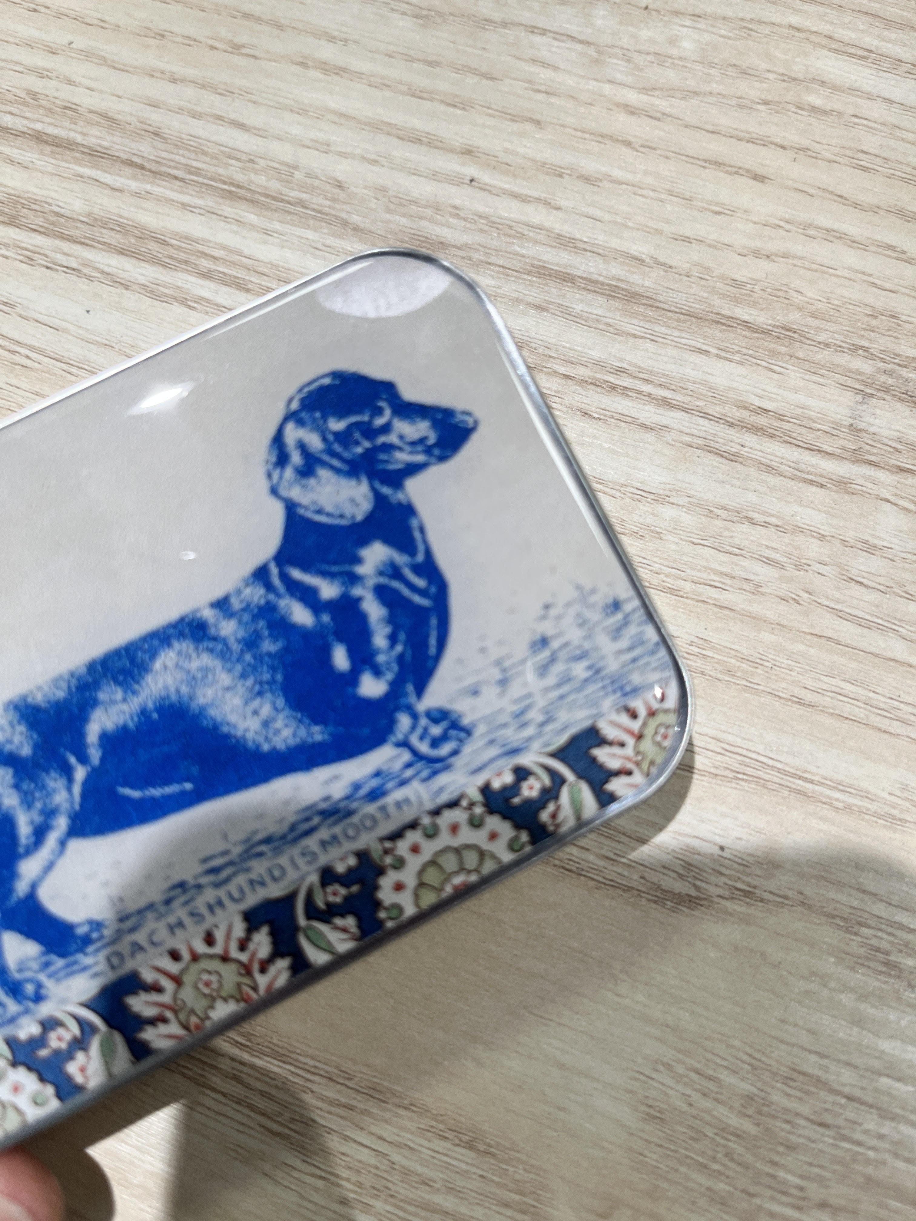 Krabička na pomůcky velká - Dachshund SLEVA VADA