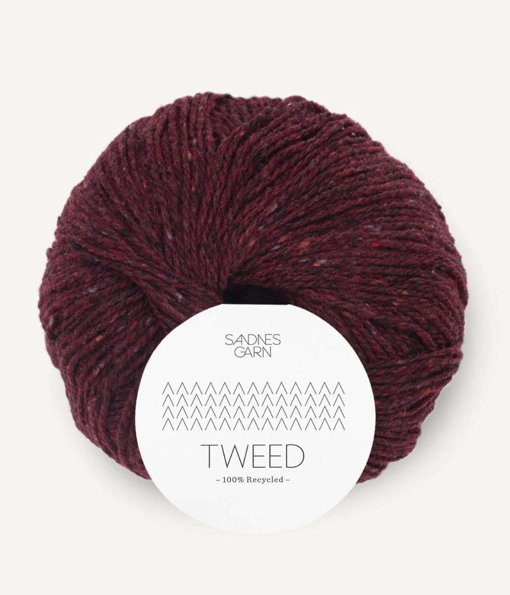 Tweed Recycled - 4085 Wine Red